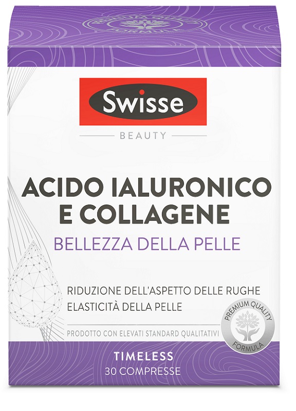 SWISSE ACIDO IALURONICO COLLAGENE BELLEZZA DELLA PELLE 30 COMPRESSE - Newepa Srl