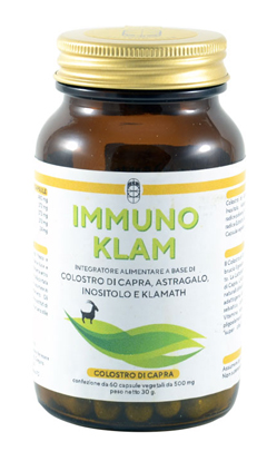 IMMUNO KLAM COLOSTRO DI CAPRA KLAMATH 60 CAPSULE VEGETALI - Newepa Srl