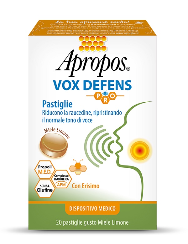 APROPOS VOX DEFENS PRO MIELE LIMONE 20 PASTIGLIE - Newepa Srl