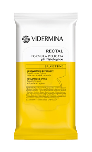 VIDERMINA RECTAL SALVIETTINE 15 PEZZI - Newepa Srl