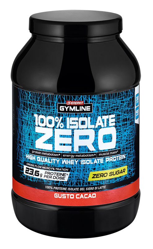 GYMLINE 100% WHEY ISO ZERO CACAO 900 G - Newepa Srl