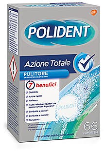 POLIDENT AZIONE TOTALE 66 COMPRESSE PULITORE PER PROTESI QUOTIDIANO - Newepa Srl
