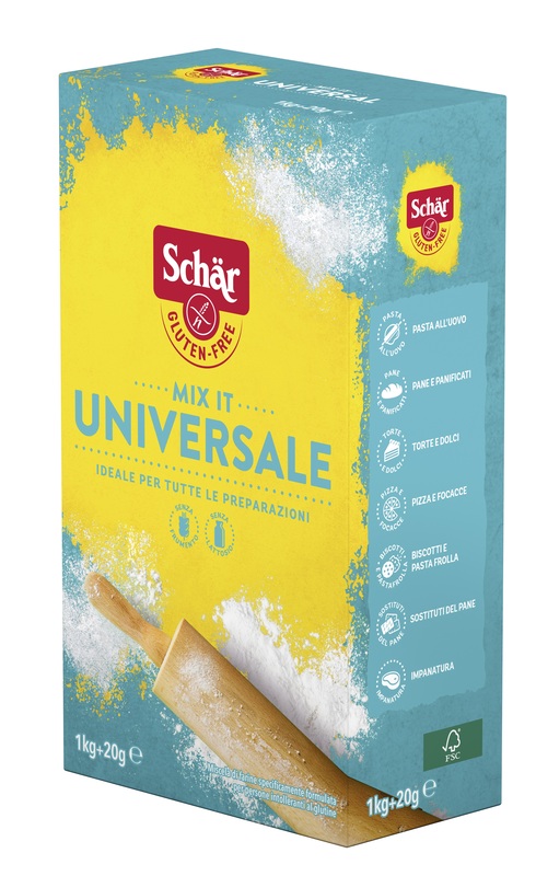 SCHAR MIX IT FARINA UNIVERSALE SENZA LATTOSIO 1 KG + 20 G - Newepa Srl