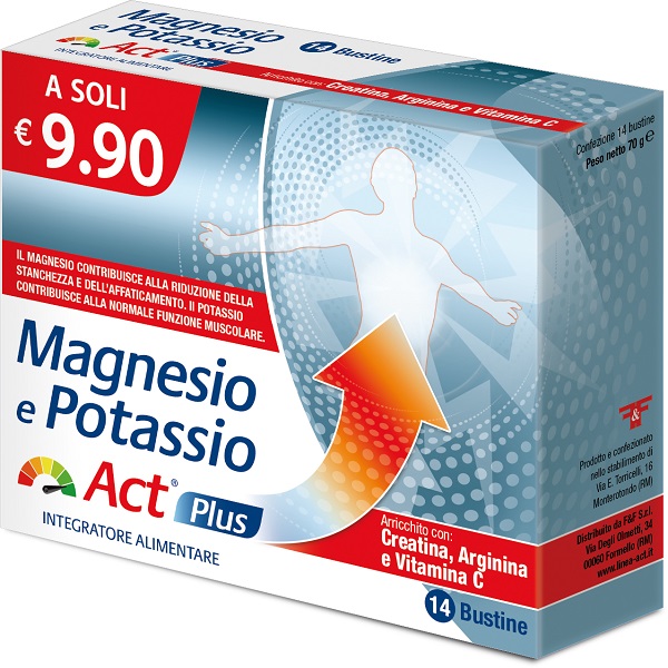 MAGNESIO E POTASSIO ACT PLUS 14 BUSTINE - Newepa Srl
