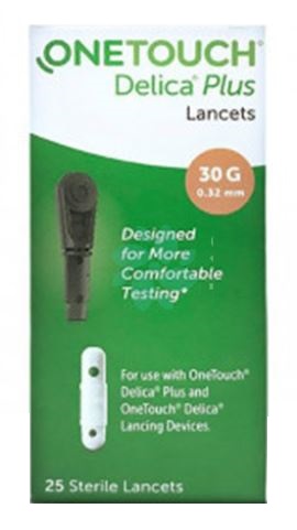 LANCETTE PUNGIDITO ONETOUCH DELICA PLUS 25 PEZZI - Newepa Srl