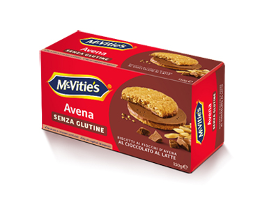 MC VITIE'S AVENA AL CIOCCOLATO AL LATTE SENZA GLUTINE 150 G - Newepa Srl