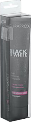 CURAPROX BLACK IS WHITE DENTIFRICI SBIANCANTI 1 DENTIFRICIO DA 90ML + 1 SPAZZOLINO - Newepa Srl