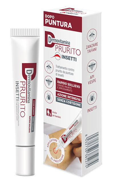 DERMOVITAMINA PRURITO INSETTI DOPO PUNTURA RAPIDO SOLLIEVO AZIONE INTENSIVA SENZA CORTISONE 15 ML - Newepa Srl