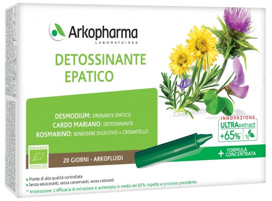 ARKOFLUIDI DETOSSINANTE EPATICO 20 FIALE - Newepa Srl