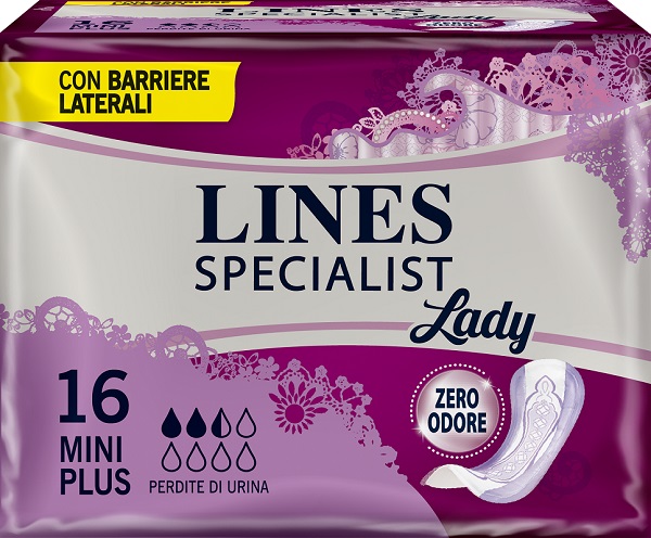 LINES SPECIALIST PANNOLONE MINI PLUS FARMA 16 PEZZI - Newepa Srl