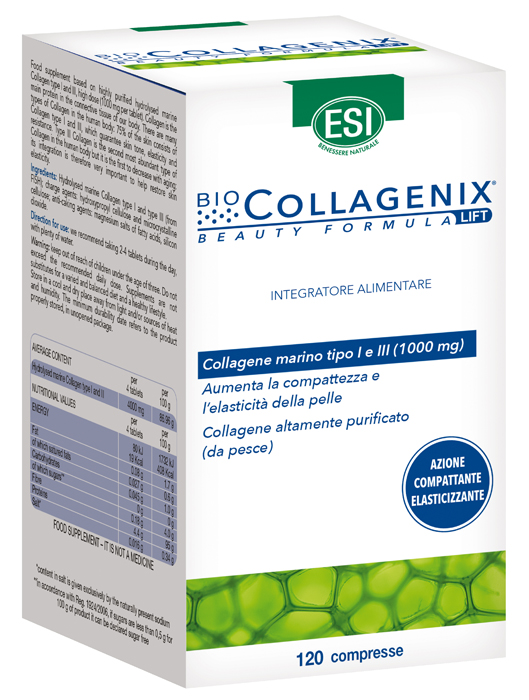 ESI BIOCOLLAGENIX 120 COMPRESSE - Newepa Srl