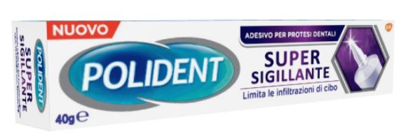 POLIDENT SUPER TENUTA+SIGILLANTE ADESIVO PROTESI DENTALE 40 G - Newepa Srl
