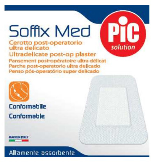 CEROTTO IN TNT ADESIVO 10X8 CM CON COMPRESSA ASSORBENTE 4,5X5,5 CM PIC SOFFIX MED 1 PEZZO - Newepa Srl