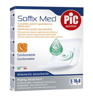 CEROTTO IN TNT ADESIVO CON COMPRESSA ASSORBENTE PIC SOFFIX MED 15X10 CM - Newepa Srl