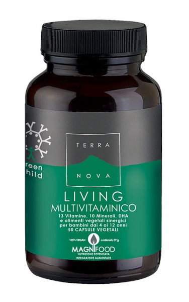 TERRANOVA GREEN CHILD LIVING MULTIVITAMINICO 50 CAPSULE - Newepa Srl