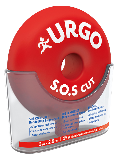 BENDA URGO SOS CUT 3X2,5CM - Newepa Srl