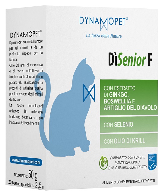 DISENIOR F PER GATTI 20 BUSTINE APPETIBILI DA 2,5 G - Newepa Srl