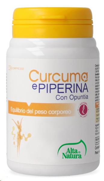CURCUMA E PIPERINA CON OPUNTIA 45 COMPRESSE 900MG - Newepa Srl