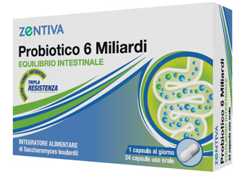 ZENTIVA PROBIOTICO 6 MILIARDI 24 CAPSULE VEGETALI - Newepa Srl