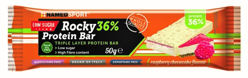 ROCKY 36% PROTEIN BAR RASPBERRY CHEESECAKE BARRETTA 50 G - Newepa Srl