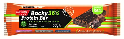ROCKY 36% PROTEIN BAR DOUBLE CHOCO BARRETTA 50 G - Newepa Srl