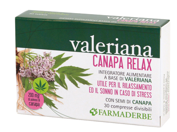 VALERIANA CANAPA RELAX 30 COMPRESSE DIVISIBILI - Newepa Srl