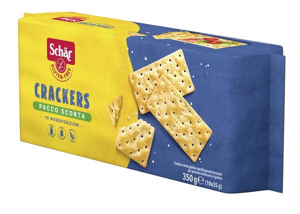 SCHAR CRACKERS SENZA LATTOSIO PACCO SCORTA 10 MONOPORZIONI DA 35 G - Newepa Srl