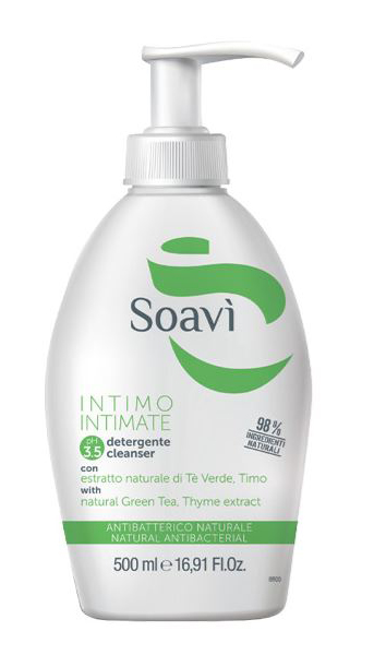 SOAVI INTIMO ANTIBATTERICO PH3,5 FLACONE CON DISPENSER 500 ML - Newepa Srl