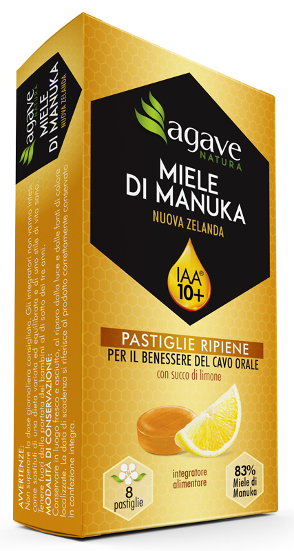 AGAVE NATURA MANUKA IAA 10+ E LIMONE 8 PASTIGLIE 20 G - Newepa Srl