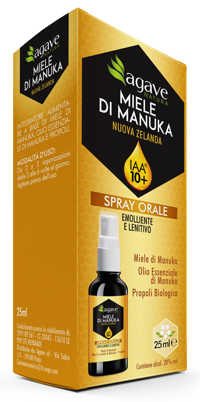 AGAVE NATURA SPRAY ORALE IAA 10+ 25 ML - Newepa Srl