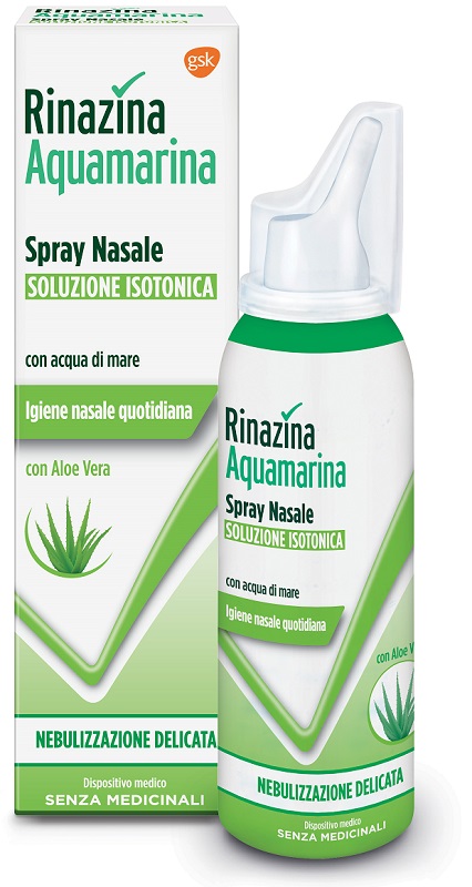 RINAZINA AQUAMARINA ISOTONICA ALOE SPRAY NEBULIZZAZIONE DELICATA 100 ML - Newepa Srl
