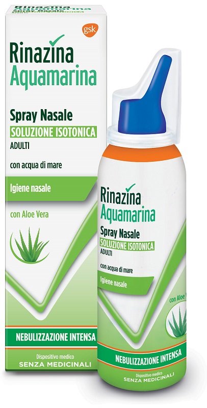 RINAZINA AQUAMARINA ISOTONICA ALOE SPRAY NEBULIZZAZIONE INTENSA 100 ML - Newepa Srl