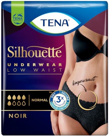TENA SILHOUETTE NOIR M 10 PEZZI - Newepa Srl