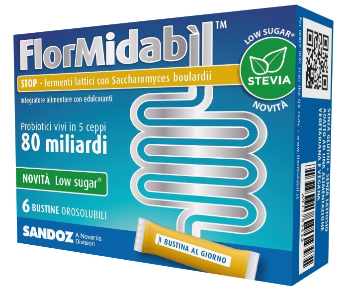 FLORMIDABIL STOP 6 BUSTINE CON STEVIA - Newepa Srl