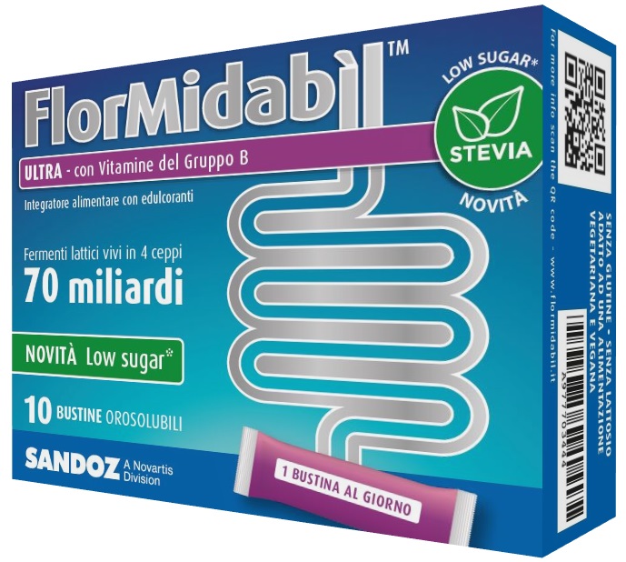 FLORMIDABIL ULTRA 10 BUSTINE CON STEVIA - Newepa Srl