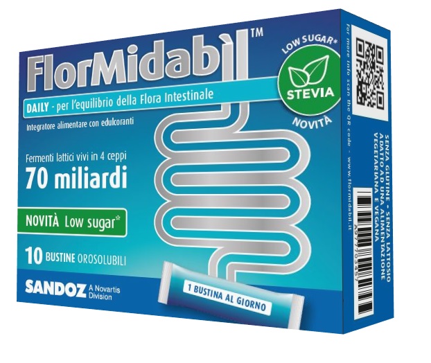 FLORMIDABIL DAILY 10 BUSTINE CON STEVIA - Newepa Srl
