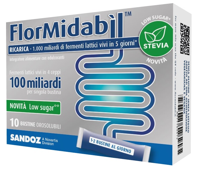 FLORMIDABIL RICARICA 10 BUSTINE CON STEVIA - Newepa Srl