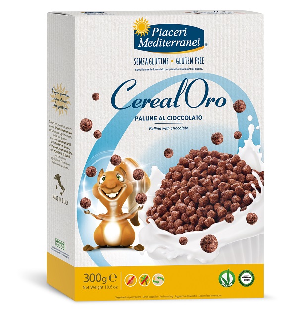 PIACERI MEDITERRANEI CEREALORO PALLINE CIOCCOLATO 300 G - Newepa Srl
