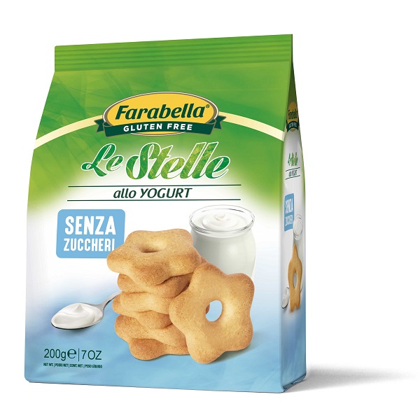 FARABELLA BISCOTTI LE STELLE YOGURT SENZA ZUCCHERO 200 G - Newepa Srl