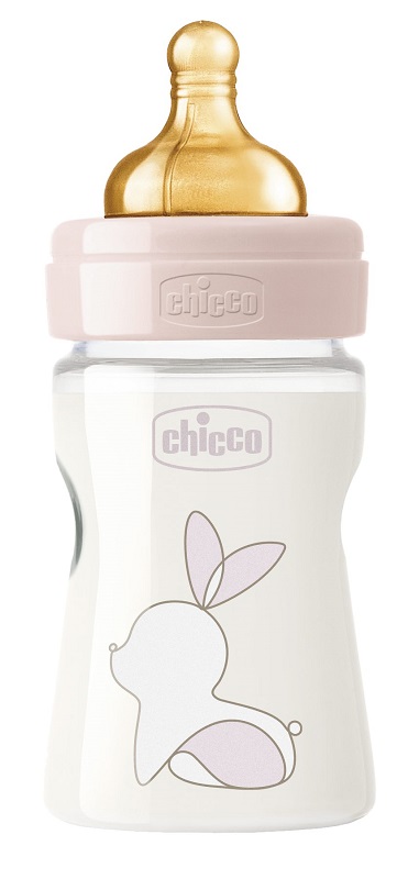 CHICCO BIBERON ORIGINAL 150ML TOUCH 1 FORO GIRL CON TETTARELLA IN CAUCCIU' - Newepa Srl