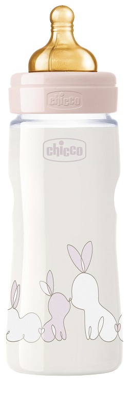 CHICCO BIBERON ORIGINAL 330ML TOUCH REGULAR GIRL CON TETTARELLA IN CAUCCIU' - Newepa Srl