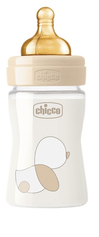 CHICCO BIBERON ORIGINAL 150ML VETRO 1 FORO 1 FORO UNISEX CON TETTARELLA IN CAUCCIU' - Newepa Srl