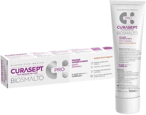 CURASEPT BIOSMALTO MOUSSE DENTI SENSIBILI 50 ML - Newepa Srl