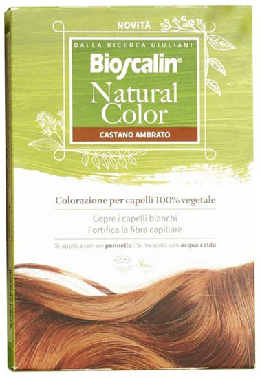 BIOSCALIN NATURAL COLOR CASTANO AMBRATO 70 G - Newepa Srl