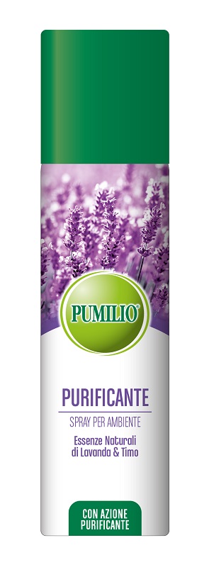 PUMILIO PURIFICANTE SPRAY PER AMBIENTE ESSENZE NATURALI DI LAVANDA E TIMO CON AZIONE IGIENIZZANTE 200 ML - Newepa Srl