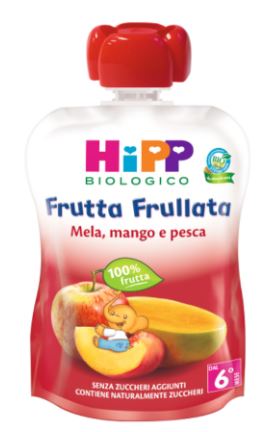 HIPP BIO FRUTTA FRULLATA MELA/MANGO/PESCA 90 G - Newepa Srl