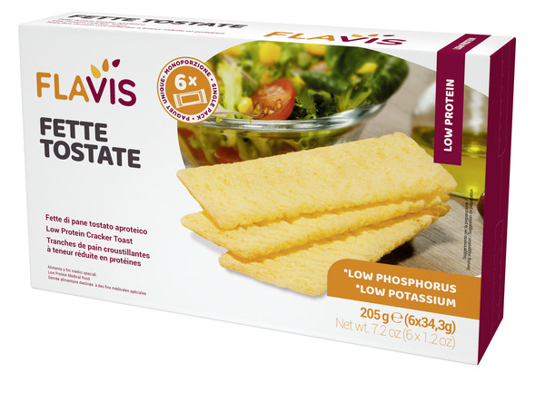 FLAVIS FETTE TOSTATE APROTEICHE 6 PORZIONI DA 34,3 G - Newepa Srl