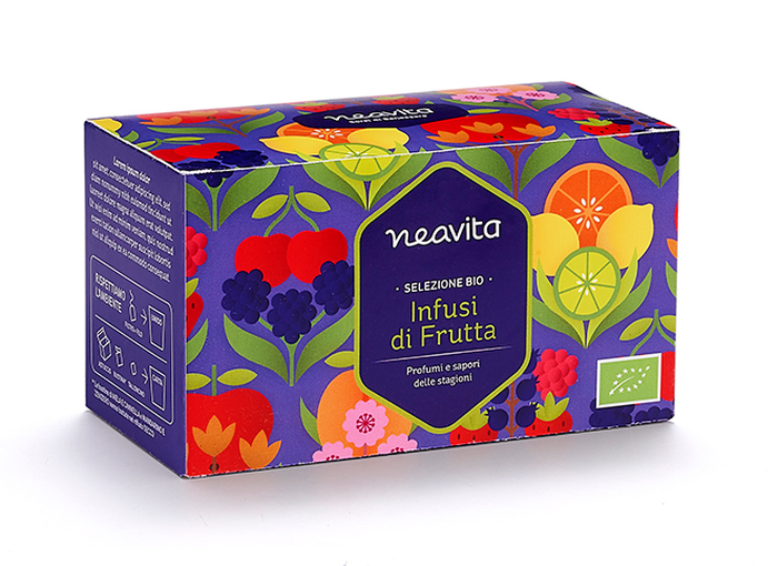SELEZIONE INFUSI DI FRUTTA IN FILTRO BIO 1 PEZZO - Newepa Srl