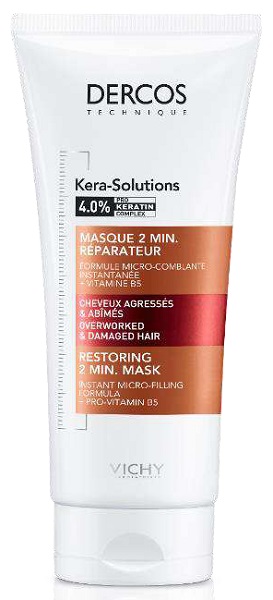 DERCOS TECHNIQUE KERASOL MASCHERA RIPARATRICE 2 MIN 200 ML - Newepa Srl