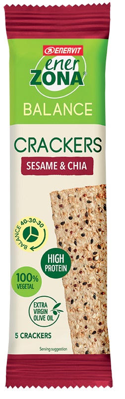 ENERZONA CRACKERS SESAME & CHIA 25 G - Newepa Srl